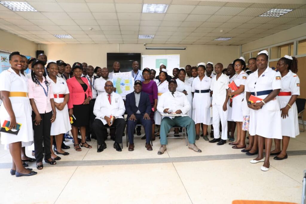 Kawempe National Hospital staff witness the launch of Human Capital management System -HCM