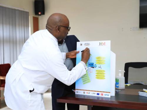 Executive Director Lauching the Human Capital Managment System under Ministry of Public Service of Uganda